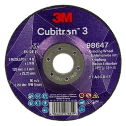 3m Cubitron 3 Grinding Wheel 125mm