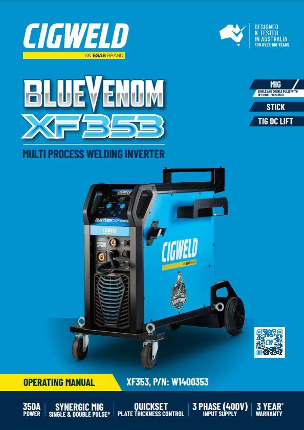 Cigweld XF353 Operating Manual